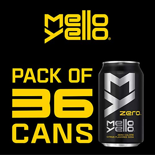 Image of Mello Yello Fridge Pack Bundle, Zero Calorie Citrus Falvoured, 12 Fl Oz (Pack of 36)