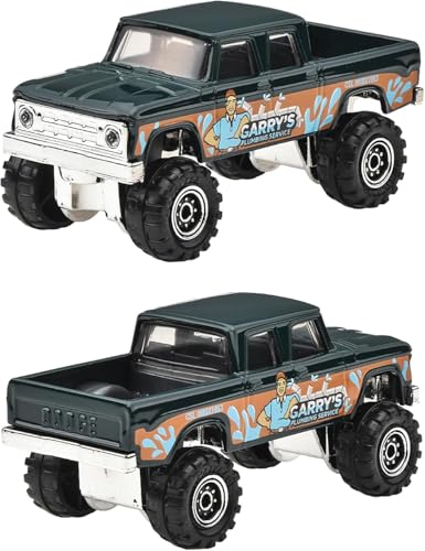 Image of Matchbox 1:64 Scale 1968 Dodge D-200 Garry's Plumbing Service for 3 Years & Above 04 /05 (Multicolor)