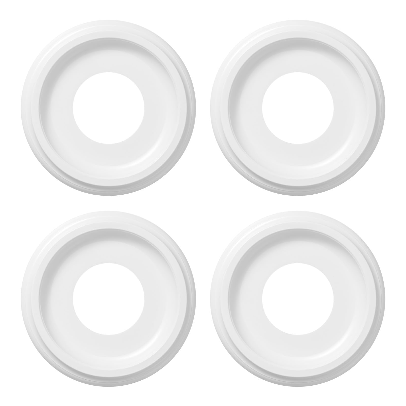 2 Pack Black Molded Nylon Ceiling Medallion for Light Fixtures and Ceiling Fans 10"OD x 4"ID x 1"P (Fits Canopies up to7-1/4") — Amazon image 7