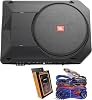 Subwoofer debajo del asiento JBL Bass Pro SL2 de 8" (125 watts RMS Clase D) + Kit de cableado - Sonido potente, instalación fácil, mejora para auto 2