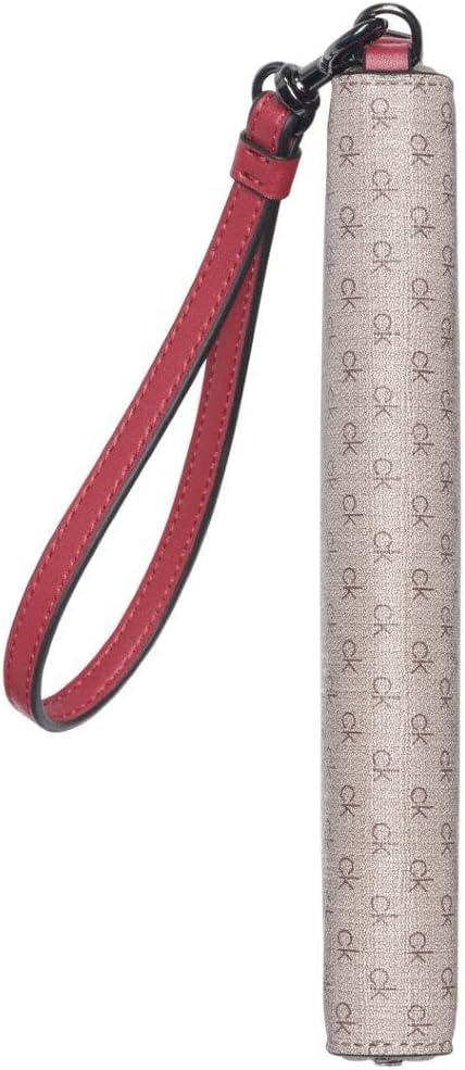 Calvin Klein womens Key Item Saffiano Continental Zip Around Wallet With Wristlet Strap - Image 3
