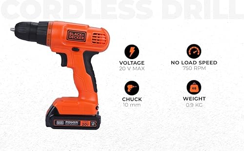 Black+Decker BDCD120VA 20V Max Drill & Home Tool Kit thumb #1