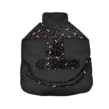 Ooyelik Livings Winter Dog Coat Ultra Warm Coat (12 Inch, Black)