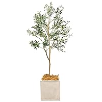 Amazon｜オリーブの木 200㎝ 特大 人工観葉植物 フェイクグリーン 観葉