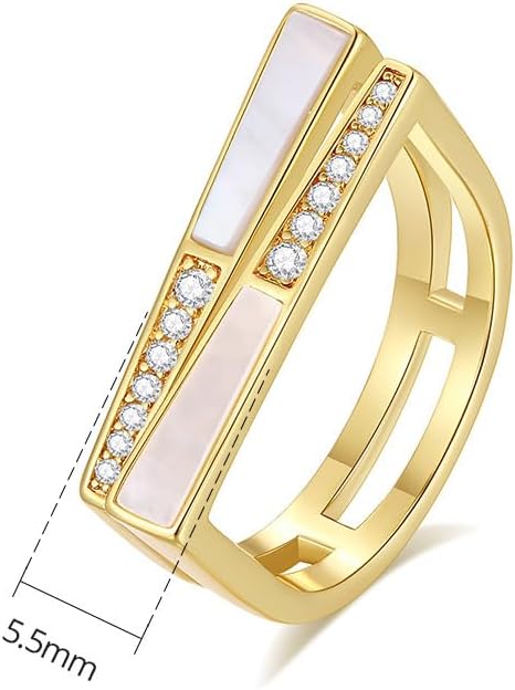 14K Gold Moissanite Ring for Women, Hip Hop Style, Bold Fashion Piece for Birthday or Engagement, Size 6-9 - Image 2