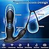 3 IN 1 Anal Vibratoren mit Stoßfunktion, Männliche Anal Sex Toys Prostata Massager,Sex Spielzeug für die Männer mit 10 Teleskopmodi 10 Vibrationsmodi, Vibrator Analplug für Frauen #3