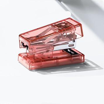 Mini Stapler Set Stocking Stuffers Cute Creative Includes 400PCS No.12 Staples Elegant Portable Nice Gift Pink