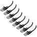 Cable Matters 8-Pack Snagless Cat5e Ethernet Cable (Cat5e Cable, Cat 5e Cable) in Black 10 Feet