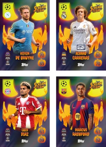 Image of Topps UEFA Champions League Match Attax Update Collection 2025 Trading and Collectible Card Game (Scream Team Pack #1)