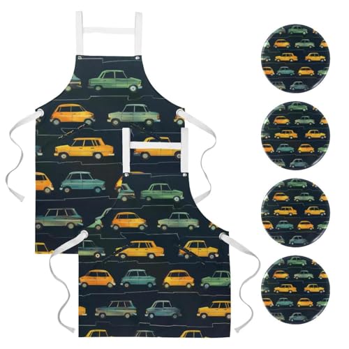 Tablier de cuisine pour nettoyage de la maison lot de 2 pièces confort