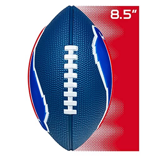 Image of Franklin Sports NFL Football - Kids Foam Football - Soft Junior Size 8.5 inch Ball with 3D Logos - Perfect for Gameday + Tailgates