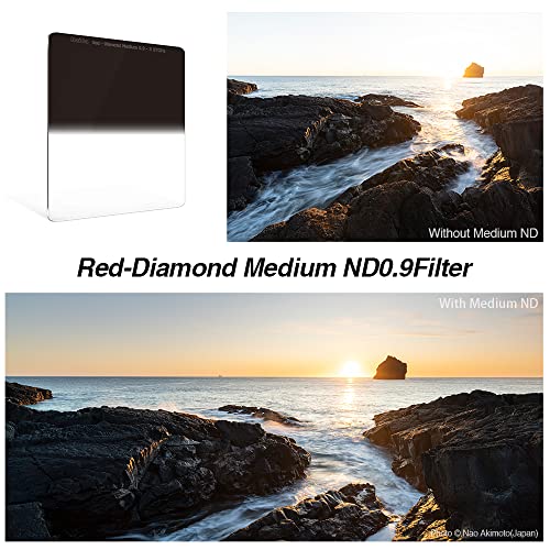 Filtro rectangular ND 0.9 Haida Red Diamond con nanorevestimiento multicapa antirreflejos 6