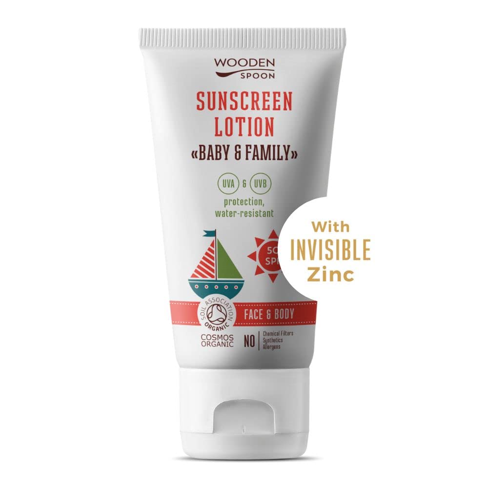 Loción bronceadora en un tubo SPF 50