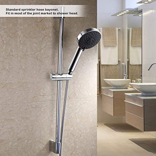 Handbrause Halterung Aoleca 18-25 mm Verstellbar Brausehalter Duschhalterung für Handbrause oder Duschkopf Für Badezimmer, 360° drehbar, ABS Grade Kunststoff, Verchromt