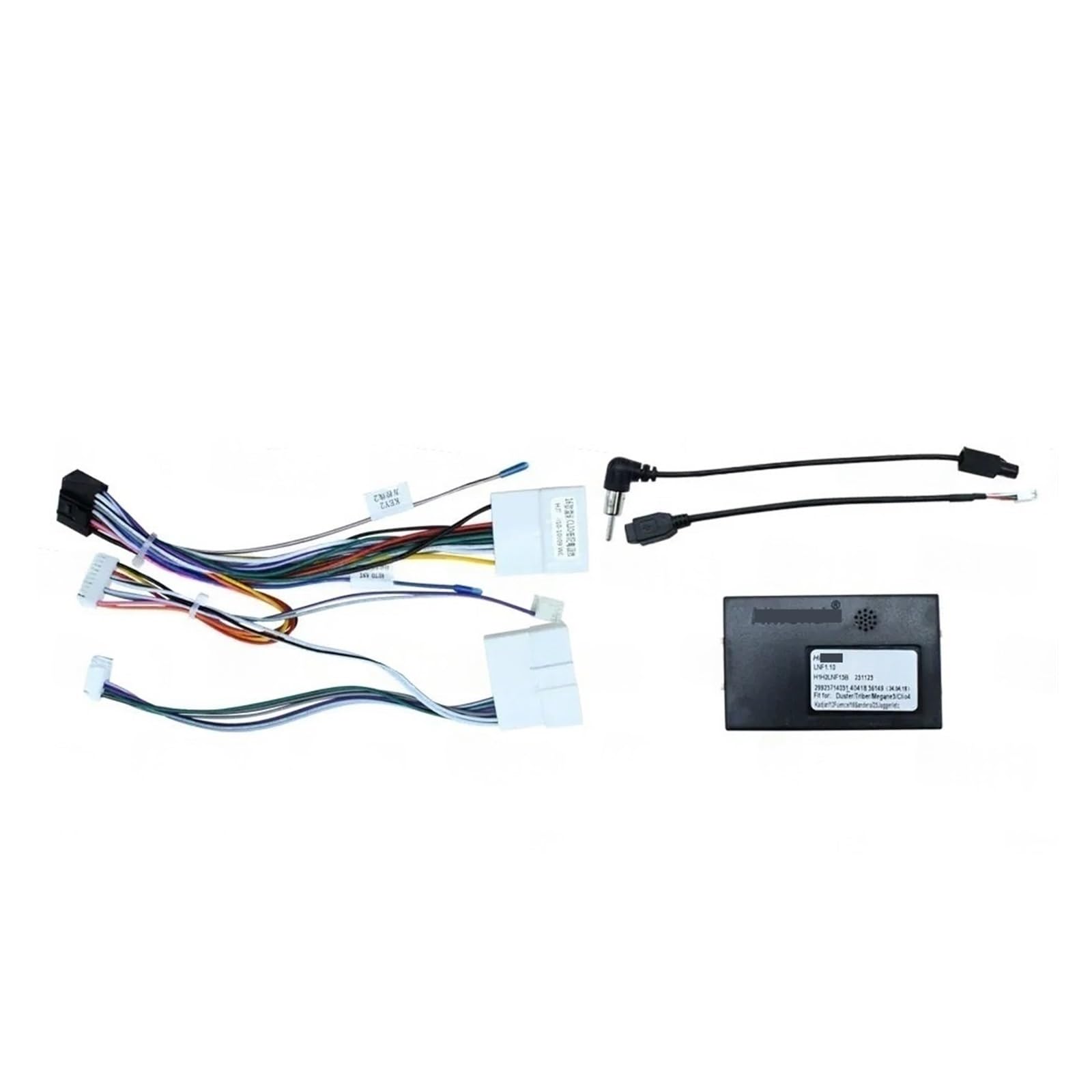 Cavo di cablaggio audio radio Android 16PIN compatibile con Renault Trafic Duster Clio 4 Sandero Logan Dacia cavo di alimentazione cavo decodificatore(Cable canbus-B)
