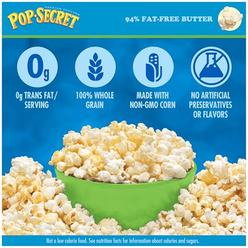 Image of Pop Secret 94% Fat Free Butter Popcorn, 6 Count Boxes (Pack of 6)