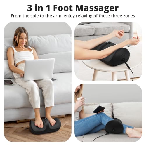 Image of Medcursor Foot Massager with Heat, Foot and Calf Massager with Deep Massage Roller, Pain Relief for Plantar Fasciitis & Neuropathy, Relaxation for Home or Office Use (Not Cordless)