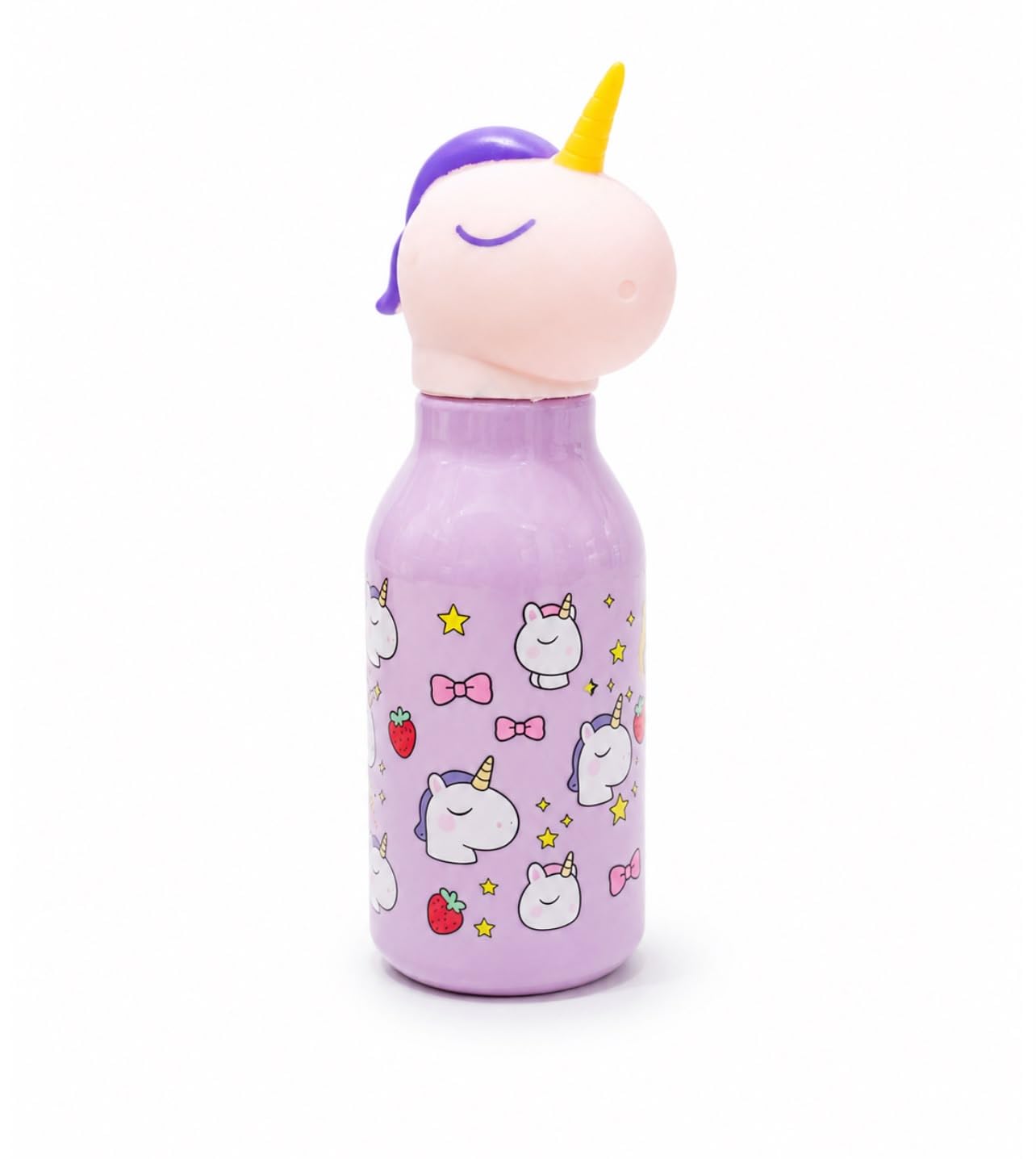 BPA Free Water Bottle for Kids & Adults | Random Animal Design | Reusable Leak-Resistant Drinking Bottle | Lightweight Plastic Water Bottle for School, Office, Travel 1 Pc-image-10