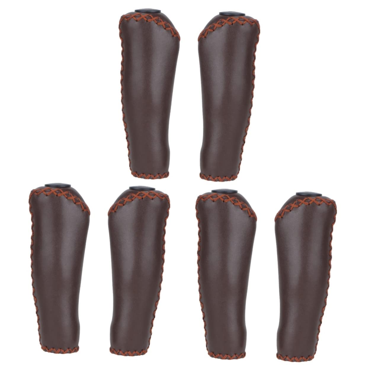 Sosoport 2 Pairs bike handle bike grips bicycle handlebars end bike bar grips handlebar wide rubber end grips hand sewing grips cover microfiber leather handlebar grips handle cover commute