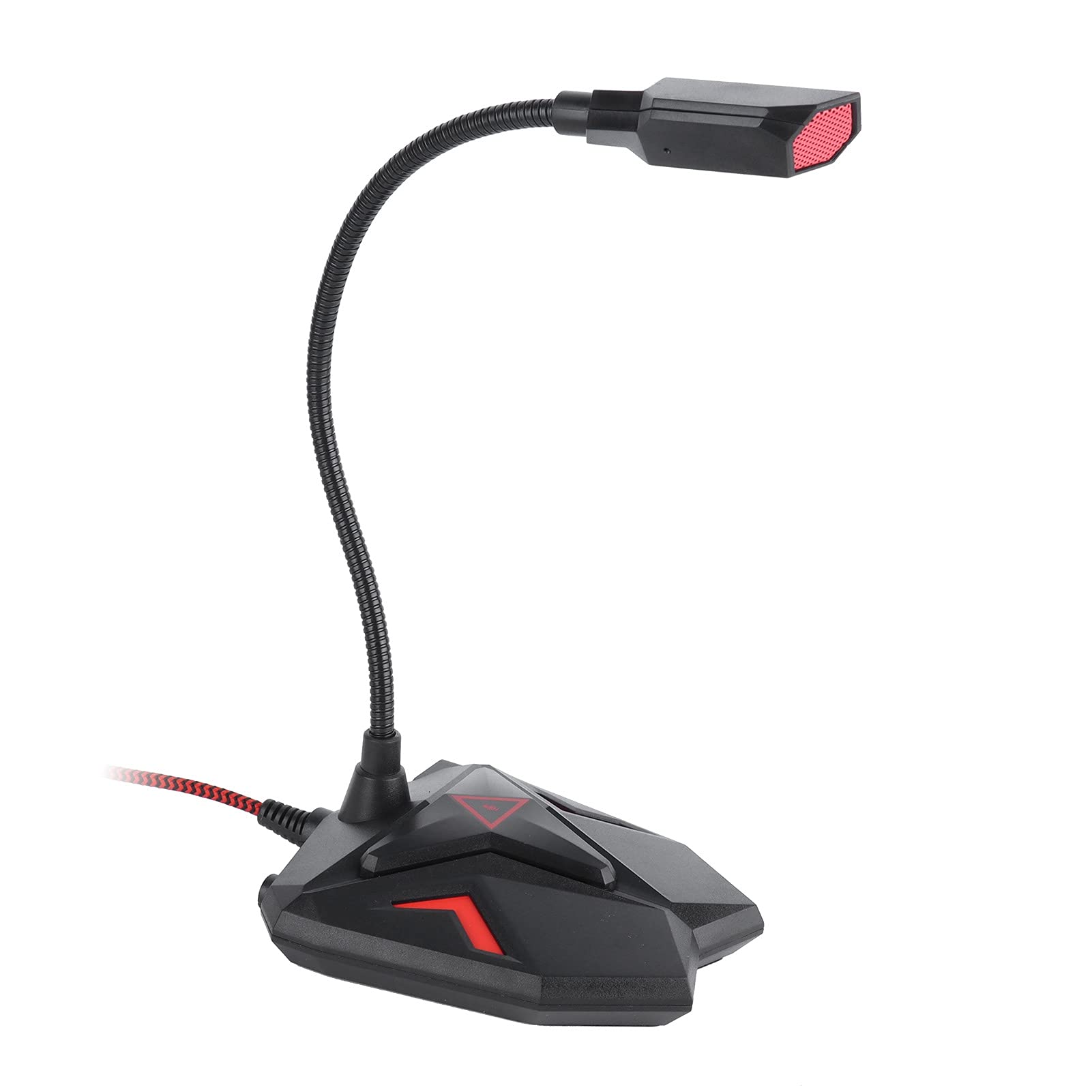 Micrófono USB omnidireccional Plug and Play, micrófono para grabación en conferencias con botón de Silencio e indicador LED, captación de 360 Grados para Juegos de PC y Uso en