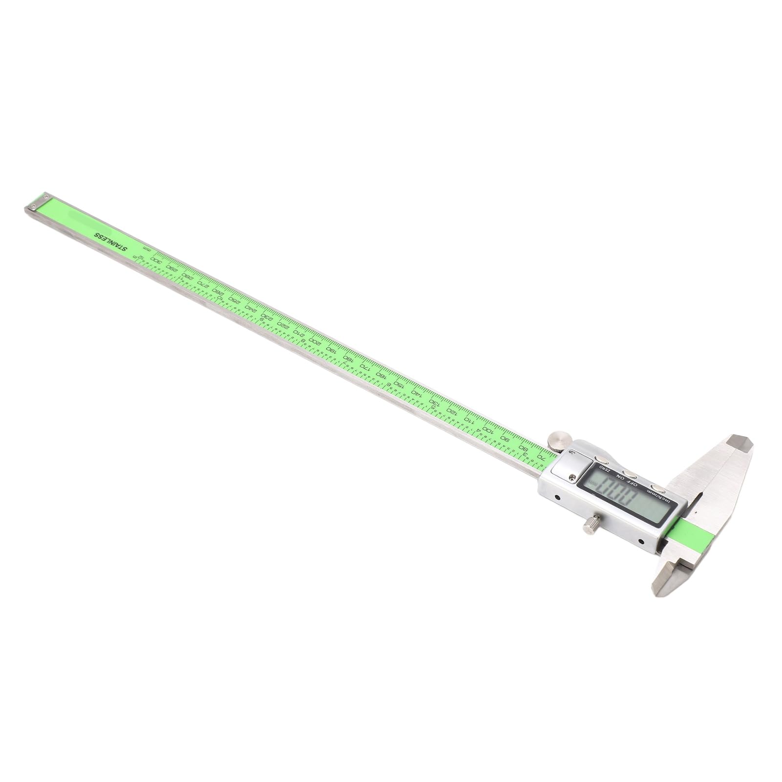 Fafeicy 300mm Digital Messschieber, hochfestes elektronisches Lineal aus Edelstahl, Genauigkeit 0,01 mm, mit LED-Display, für DIY-Messungen, das mm/Zoll-Messsystem (300mm)