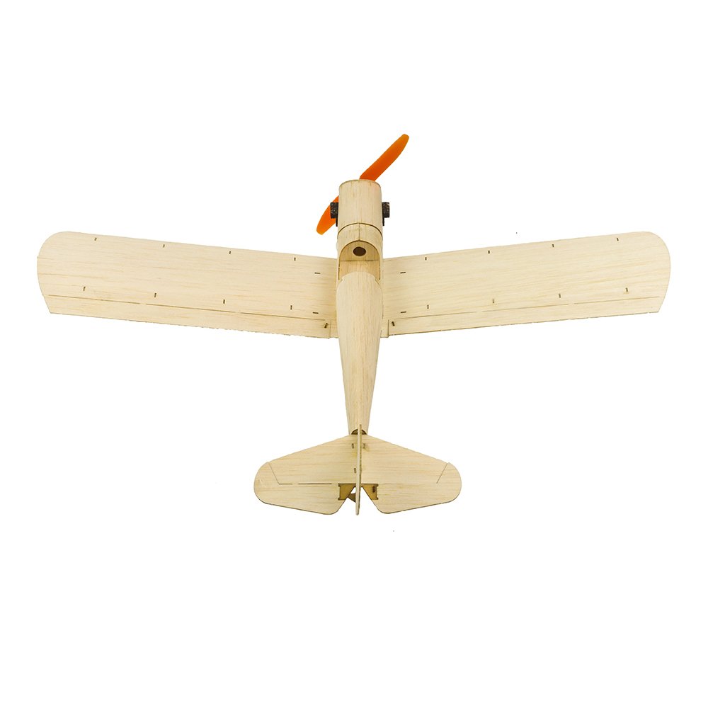 DW Hobby Samolot RC Mini Balsa drewniany model samolotu Spacewalker elektryczny radio, zdalnie sterowany samolot do wewnątrz i parku, rozpiętość skrzydeł, 380 mm, zestawy do budowania modeli samolotów (K0901)