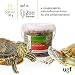 UGF - Universal Schildkröten Futter Mix - 90g im 500 Milliliter Eimer, Ausgewogenes Schildkrötenfutter, Gammarus, Seidenraupen, Mehlwürmer, Garnelen und getrockneter Fisch, Wasserschildkröten Futter