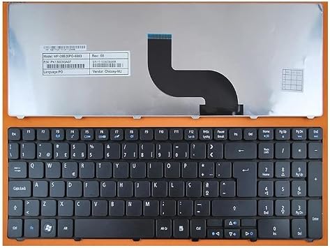 YANHAO [Laptop Keyboard] Portuguese Keyboard for Acer Aspire 7735G 7735Z 7735ZG G730Z G730ZG 5253 5333 5340 5349 5360 5733 5733Z 7751 Laptop PO [Easy Installation]