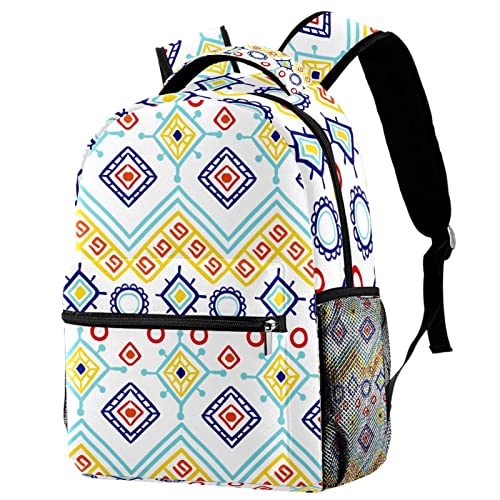 Sac à dos de voyage bohème Leisure Campus résistant avec porte-gourde pour enfants