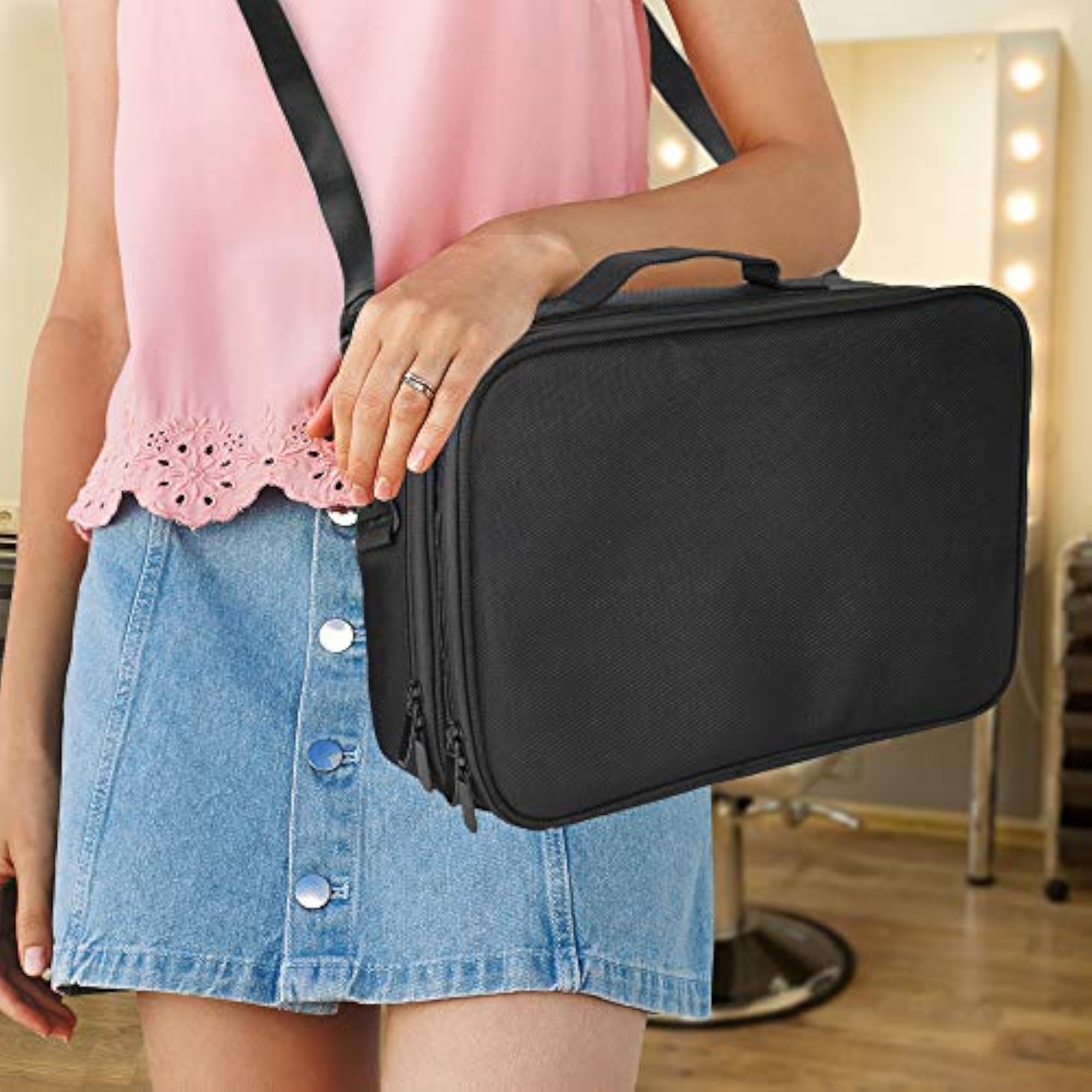 Portable Professional Makeup Organizer Case, Travel Kit