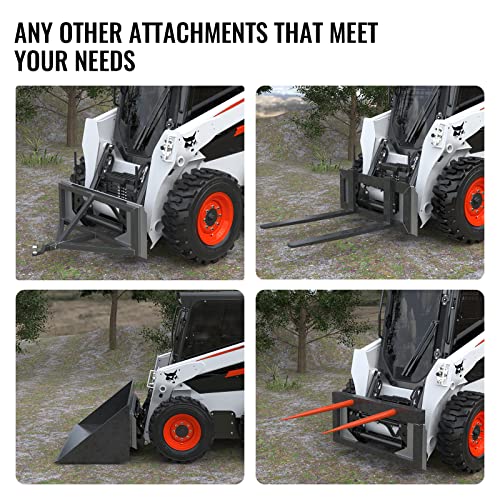 Sulythw Universal 5/16" Skid Steer Attachment Plate, Heavy Duty Skid Steer Quick Attach Mount Plate, Skid Steer Mounting Blank Plate Compatible with Kubota, Bobcat Tractors by Sulythw - Image 6