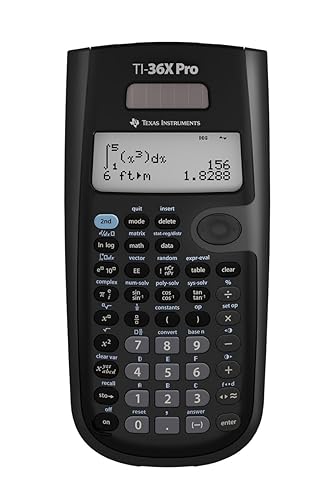 Calculadora de ingeniería/científica Texas Instruments TI-36X Pro | 9.7 Pulgadas | Negra.