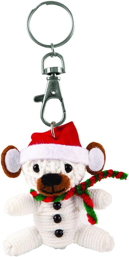 Christmas Bear String Doll Keyring