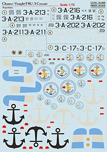 Print Scale 72-399 Chance-Vought F4U Cors Argentina miniatura 2