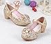 La Vogue Zapatos Zapatilla con Lentejuela Para Niña Princesa Fiesta Dorado Color...