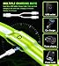 LED Reflective Running Gear High Visibility Reflective Belt Sash with Armband for Walking at Night,Adjustable Running Safety Gear Light Up Running Belt for Runners Walkers Men Women (Green)