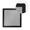 120mm PC Dust Filter Magnetic Frame Cover, 4 Pack Ultra Fine 0.8mm PVC Mesh Computer Case Fan Grill Dustproof Cover for Computer Cooler Ventilation, Easy to Install & Washabe - Black