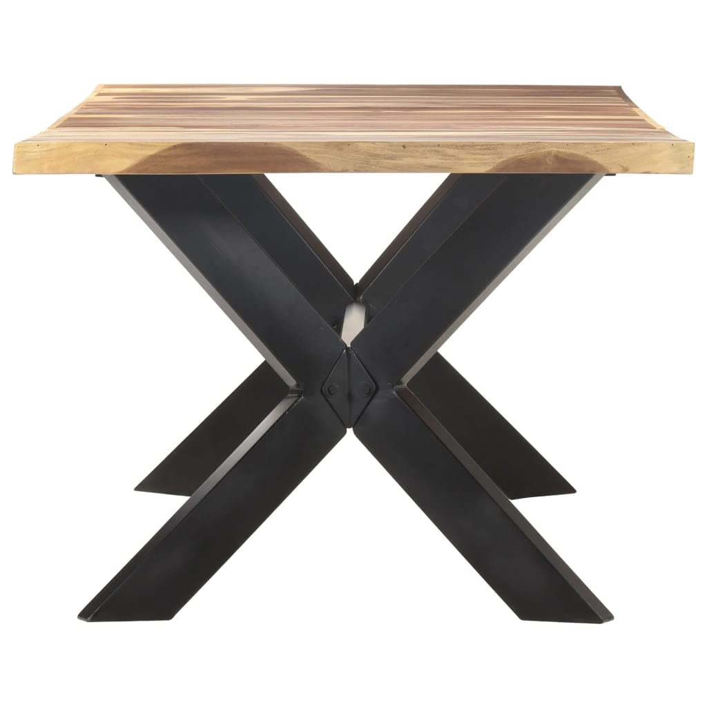 SYDE Tavolo da pranzo in legno di acacia, 200 x 100 cm