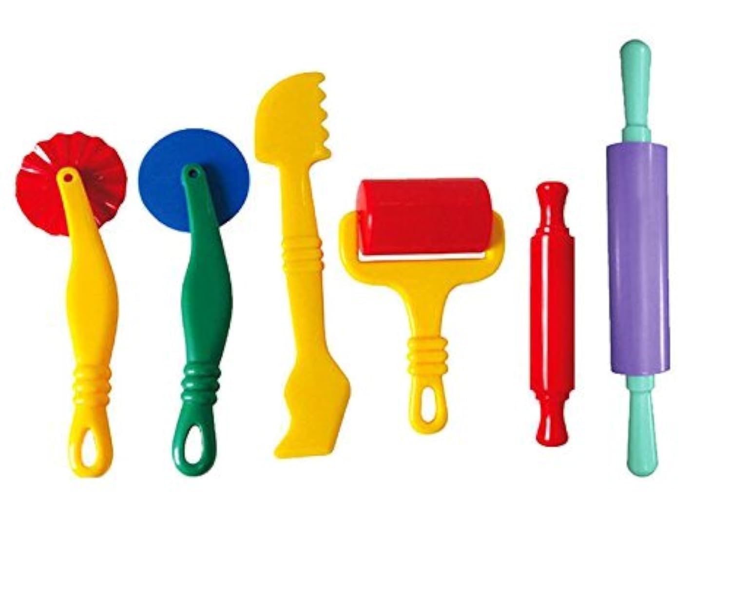 6pcs/Set Plastic Clay and Dough Playing Tools Set for Children Ages 3 and Up