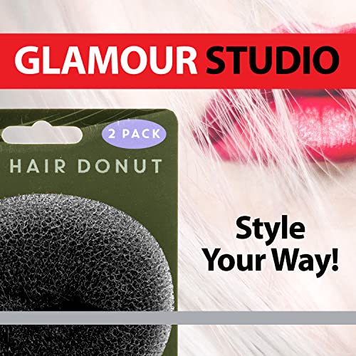 VFM - Large Black Hair Donuts - Glamour Studio (2 Pack) - Image 4
