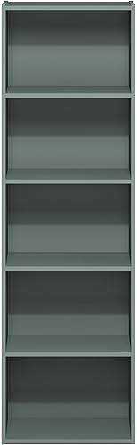 Miniatura 470 de Furinno - Estantería de cubos de 5 niveles serie Luder para libros y almacenamiento, color negro