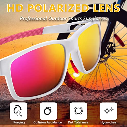 FEISEDY Polarized Sunglasses Men Women Driving Cycling Running Golf Sports Glasses Lightweight TR90 Frame B29154