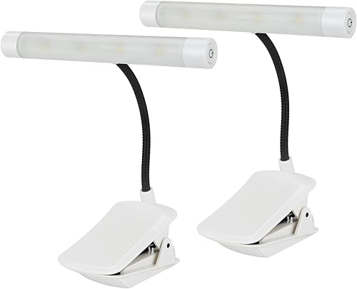 Miniatura 8 de BIGMONAT - Luz de lectura para libro, luz de noche recargable, color ámbar recargable, cuello plegable portátil, USB o funciona con pilas, luz de