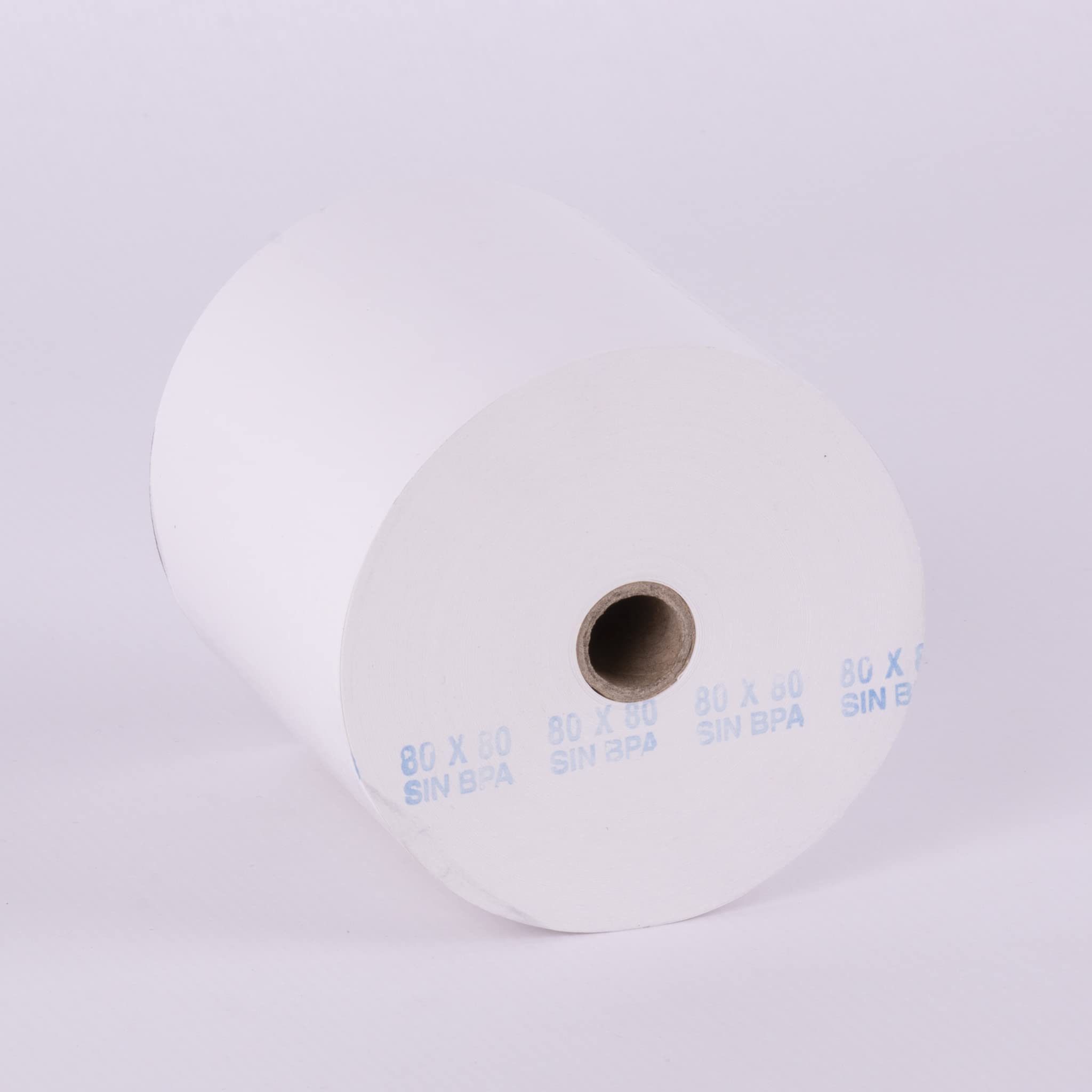 APLI 13320 - Pack de 8 Rollos de Papel Térmico de 80 X 80 X 12 Mm - Papel para Tickets de Datáfonos, Cajas Registradoras y Tpv - Sin Bpa