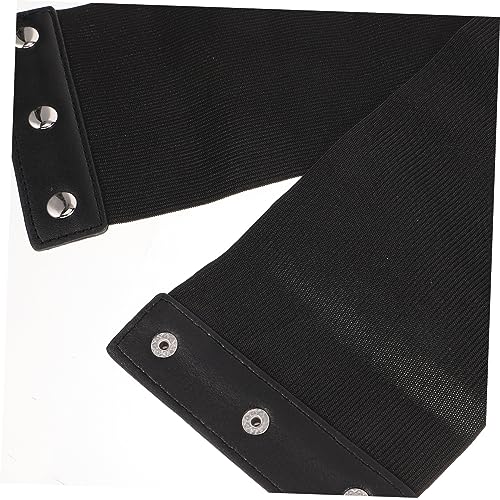 VANZACK Vintage Corset Belt Wide Elastic Waist Cincher Imitation Leather Retro Renaissance Style for Dresses Shirts Cosplay Steampunk4