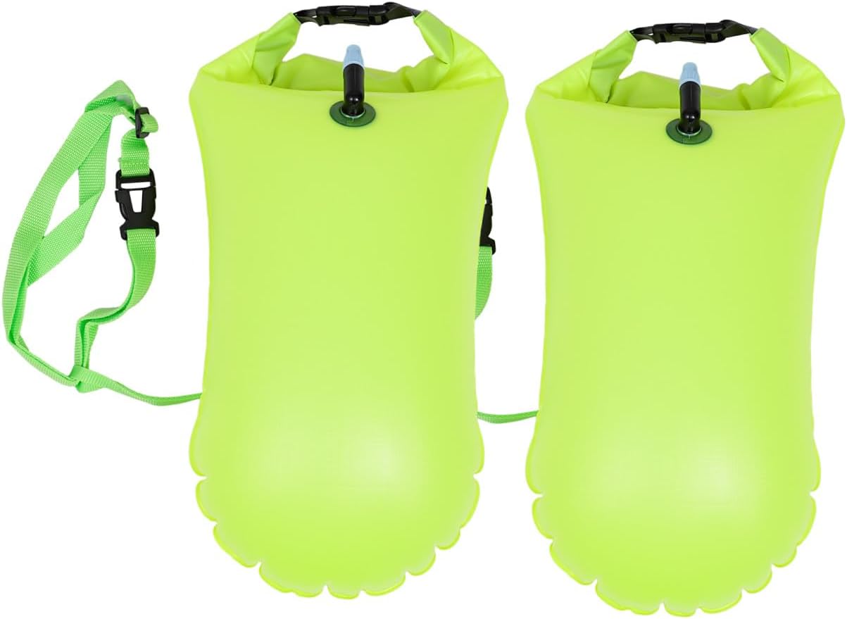 2Pcs Inflatable Swim Bag Practical Life Saving Buoy for Swimmers Lightweight Storage Float for Summer Fun for Friends Convenient and Easy to Carry