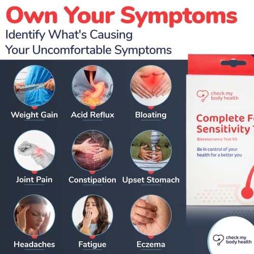 Check My Body Health | Complete Food Sensitivity Test | Check For 970 Different Intolerances | Easy To Use Home Hair Strand Testing Kit & Intolerance Screening For Adults | Results In 5 Days #TOP1