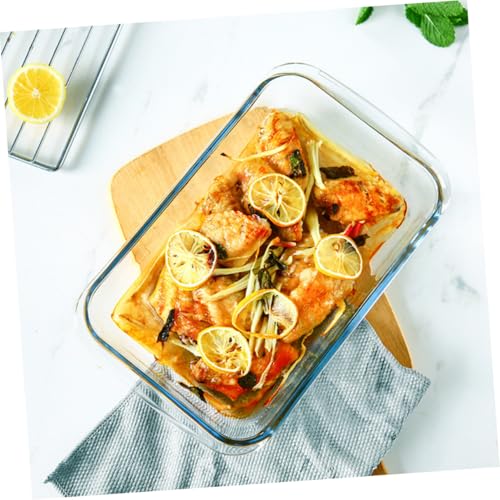 Plat de cuisson verre rectangulaire pour pâtisserie et service SOIMISS - 3