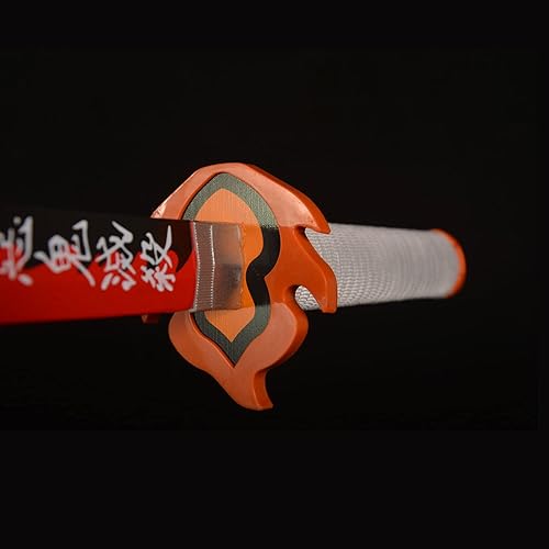 Miniatura 4 de Espadas de cosplay Agatsuma Zenitsu Samurai, espada Katana, espada de juguete de plástico para juego de disfraces, Halloween, cosplay, regalo, 4030