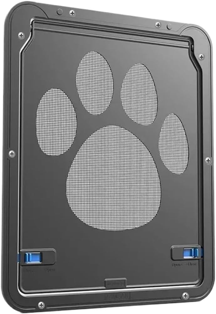 JvFbjLF Lockable Magnetic Pet Flap With Automatic Closure For Outdoor Use